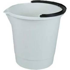 Basis Ämpäri 10 Ltr Muovinen Pyöreä Kahvalla Valkoinen 10l