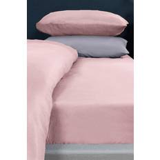 Polyester Draps Freemans Plain Dyed Non-Iron Fitted Bed Drap Rose