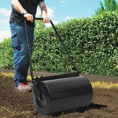 Rulli per prato vidaXL Arieggiatore Da Giardino Nero 63 cm 50 L