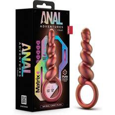 Blush Novelties Butt Plugs Sex Toys Blush Novelties Anal Adventures Matrix Spiral Loop Plug Copper in stock