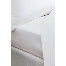 Bianca Cotton Sateen 400 Thread Count Fitted Bed Sheet Green, White