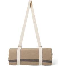 Picnic blanket Ferm Living Yard Picnic Blanket Tæppe Sort, Beige