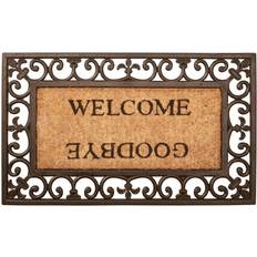 Esschert Design RB12 Welcome/Goodbye dörrmatta Brown, Black
