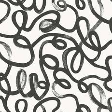 Wallpapers Holden Decor Squiggle Black/White Wallpaper