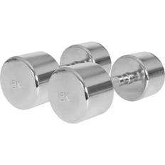 Gorilla Sports Dumbbells Chrome 2x15kg