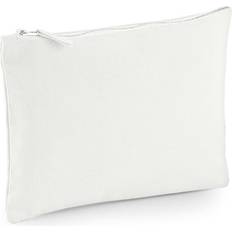 White Toiletry Bags & Cosmetic Bags Westford Mill Canvas Accessory Case (XS) (Off White)