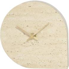 AYTM Stilla Clock Travertine Tischuhr