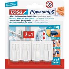 TESA Tavelkrokar TESA POWERSTRIPS® Vario curtain hooks White Tavelkrok