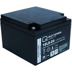24ah batteri Q-Batteries Q-Batteries 12LS-24 12V 24Ah AGM batteri
