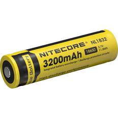 Nitecore 18650 batterier NiteCore NL1832 18650 Batteri 3200mAh (med knop)