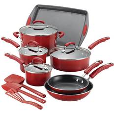 Rachael Ray Classic Brights 14pc Set Cookware Set with lid