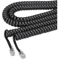 Landline Phones Softalk Phone Coil Cord 25ft Black
