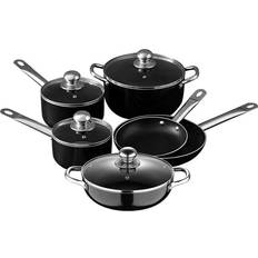 Bergner Cookware Bergner Cookware Sets Black Black Cookware Set with lid