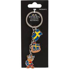 Souvenir Nøglering Sweden Viking/Flag