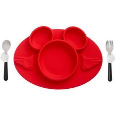 Red Baby Dinnerware The First Years Disney Mickey Mouse Mealtime Set 3-Piece