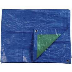 Azul Toldos de Patio Edm Toldo 10x15m Doble Cara Azul/verde Ojetes De Metal Densidad 90grs/m2