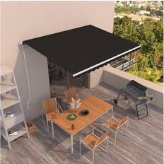 vidaXL Tenda Da Sole Retrattile Automatica 450x350 cm Antracite Arredo Giardino