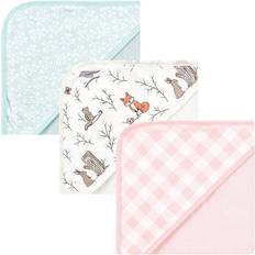 Baby badcape Hudson Baby Unisex Baby Cotton Rich Hooded Towels, Enchanted Forest, One Size