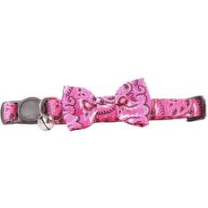 Pawise Cat collar w/Bowknot pink