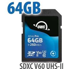 OWC 64GB OWC Atlas Pro SDXC V60 UHS-II Memory Card