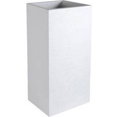 Petites Boîtes EDA Pot De Fleurs Haut Carré 39.5 x 39.5 x 80 cm - 31 L - Blanc Cérusé Petite Boîte