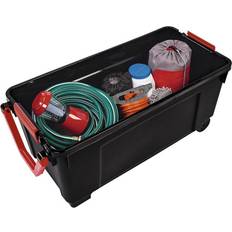 Iris Box with Wheels Black/Red Storage Box