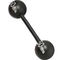 Barato Barras de barra olímpica Strongman 100lbs Barbell Weight Prop Halloween Costume Accessories