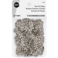 Fermoirs pression Dritz Lot de 72 Boutons-Pression Coudre en Nickel Taille 1 72 pi