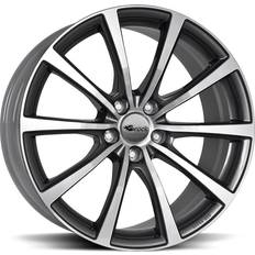 Car Rims Brock B32 Titanium Full Polish 8.5x18 5/120 ET30