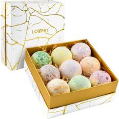 Vanilla Bath Bombs Lovery Marble Handmade Bubble Bombs Gift Box 12-pack