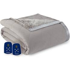 Micro Flannel Ultra Velvet Blankets Gray, Black