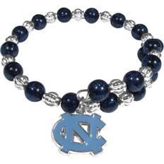 NCAA Siskiyou CLWB9 Female North Carolina Tar Heels Bead Memory Wire Flexible Fit Bracelet