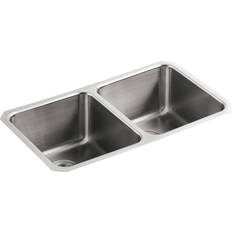 Kitchen Sinks Kohler Undertone Undermount Double Bowl Scratch-Resistant Kitchen