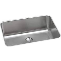 Kitchen Sinks Elkay Lustertone Classic Undermount Single Bowl Kitchen Sink Perfect