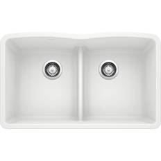 Kitchen Sinks Blanco 442074 32" Equal Double Bowl