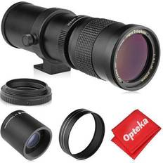 Opteka 420-800mm w/ 2x- 840-1600mm f/8.3 HD Telephoto Zoom