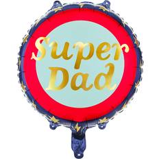 Blå Dyre- & Figurballoner PartyDeco Folieballong Super Dad