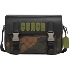 Coach Track Crossbody In Signature Canvas with Camo Print and Patch