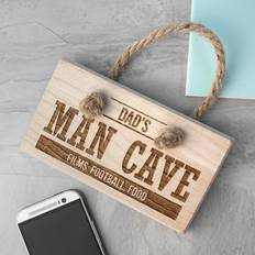 Treat Gifts Republic Personalised Man Cave Sign Figurine