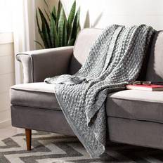 Natural Blankets Safavieh Janan Solid Blankets Gray, Natural