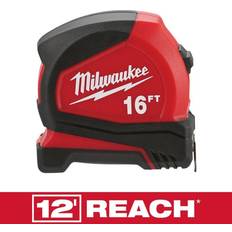 Measurement Tools Milwaukee 48-22-6616 16' Bond Blade Protection Compact Tape Measure Measurement Tape