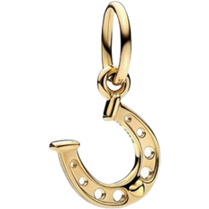 Pandora Gold Charms & Anhänger Pandora Lucky Horseshoe Dangle Charm - Gold