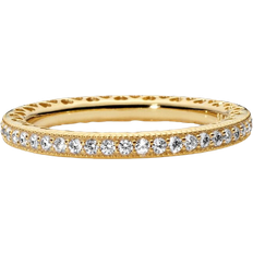 Pandora Sparkle & Hearts Ring - Gold/Transparent