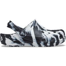 Crocs Toddler Classic Marbled Clog - Black/White