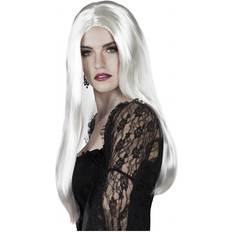 Halloween Langhaarperücken Boland Bewitched Witch Long Wig White