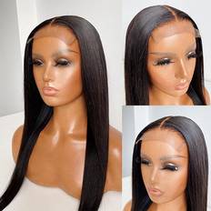 Hair Products Luvme 5x5 Undetectable Invisible Lace Wig 14 Inch Natural Black