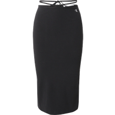 Calvin Klein Cotone Gonne Calvin Klein Tie Waist Jersey Midi Skirt