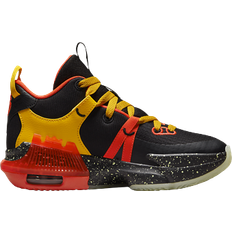 Nike LeBron Witness 7 GS - Black/Bright Crimson/University Gold/Barely Volt