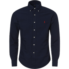 3XL Chemises Polo Ralph Lauren Slim Fit Garment Dyed Oxford Shirt - Navy