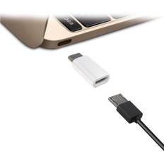 Jivo Micro USB to USB-C Adaptor- White